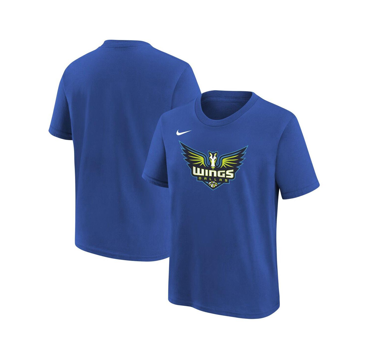 Big Boys and Girls Royal Dallas Wings Essential Logo T-Shirt