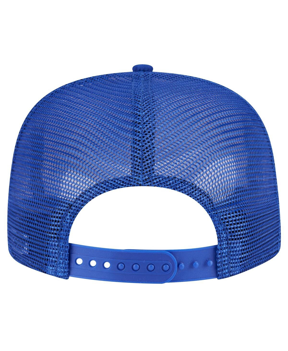 New Era Men's Royal Golden State Warriors Seeing Diamonds A-frame Trucker 9fifty Snapback Hat In Royal