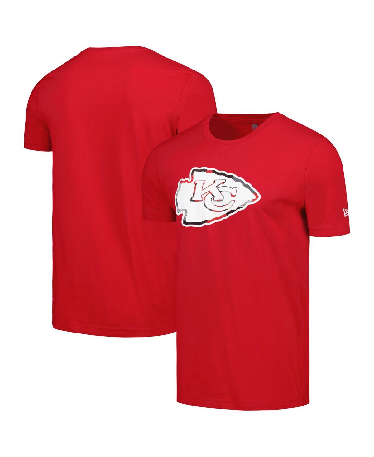 NEW ERA MEN'S RED KANSAS CITY CHIEFS CAMO LOGO T-SHIRT 