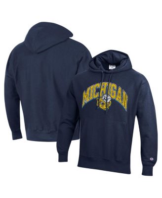 Champion Men s Navy Michigan Wolverines Vault Late Night Reverse Weave Pullover Hoodie Macy s