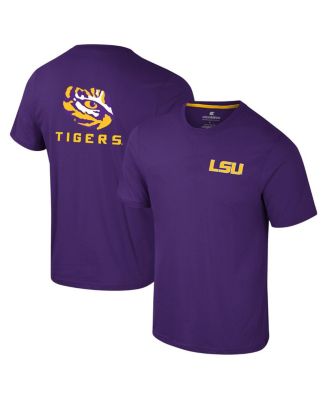 Colosseum Men's Purple LSU Tigers Logo Lockup 2-Hit Active Blend T ...