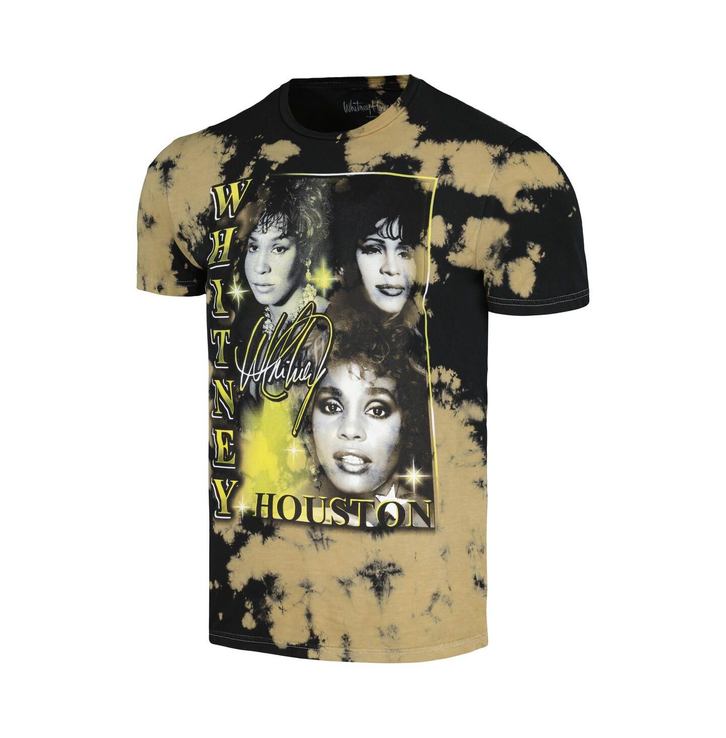 Мужская футболка Philcos Black Whitney Houston Collage Washed Graphic — фото 2