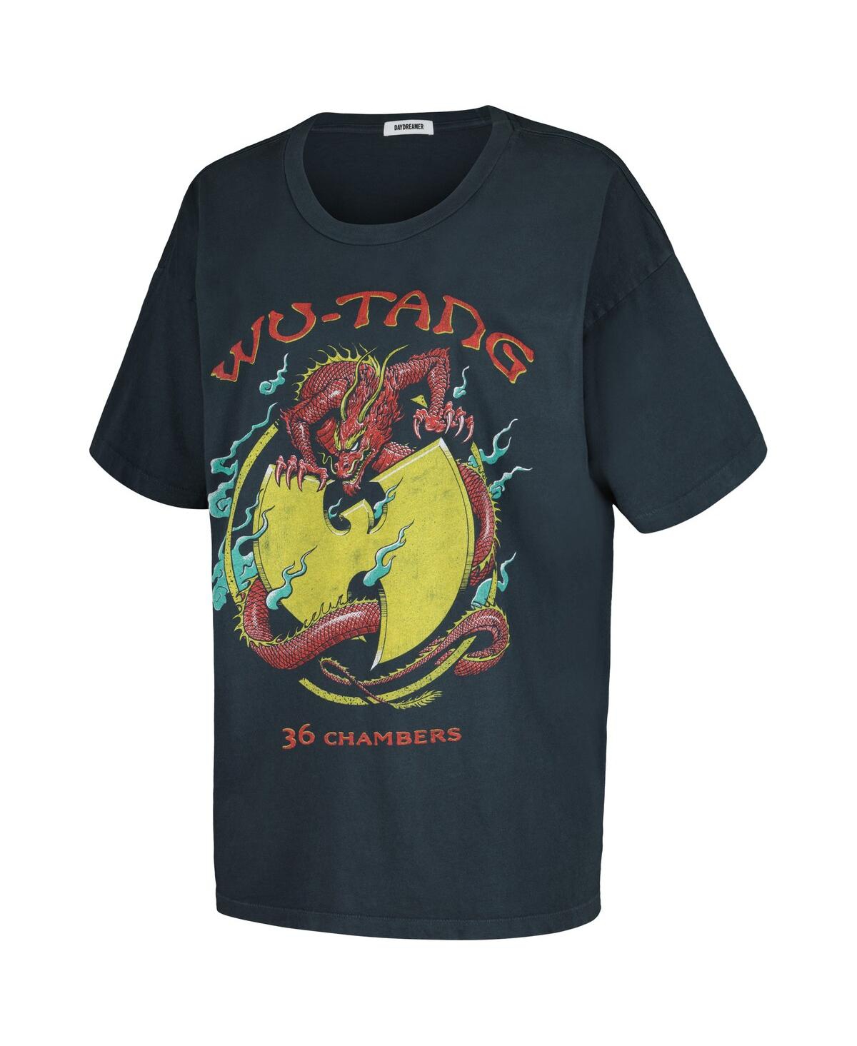 Daydreamer Women's Charcoal Wu-tang 36 Chambers Merch T-shirt In Charcoal