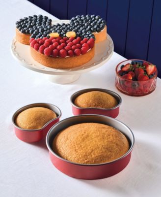 Bake with Mickey Mouse 3-Piece Nonstick Cake Pan Set