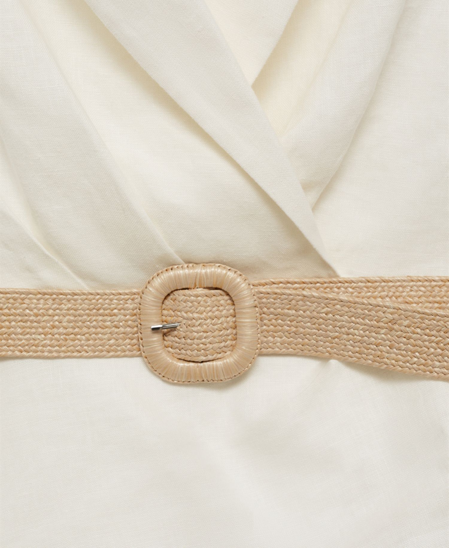 Women's Belt Linen Dress