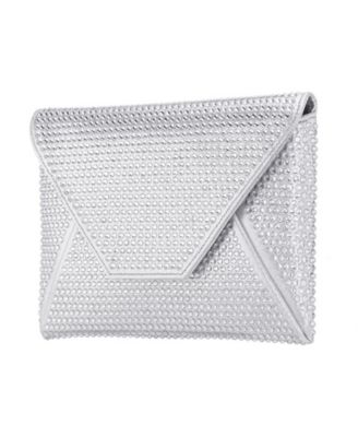 Crystal Encrusted Square Envelope Clutch