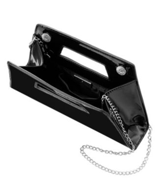 Cut Out Handle Trapezoid Clutch