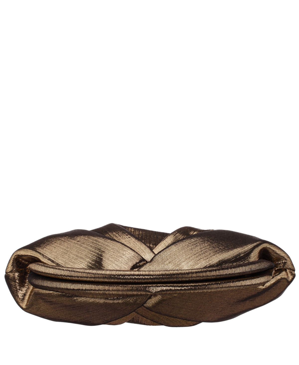 NINA METALLIC SHEEN SOFT PLEATED CLUTCH 