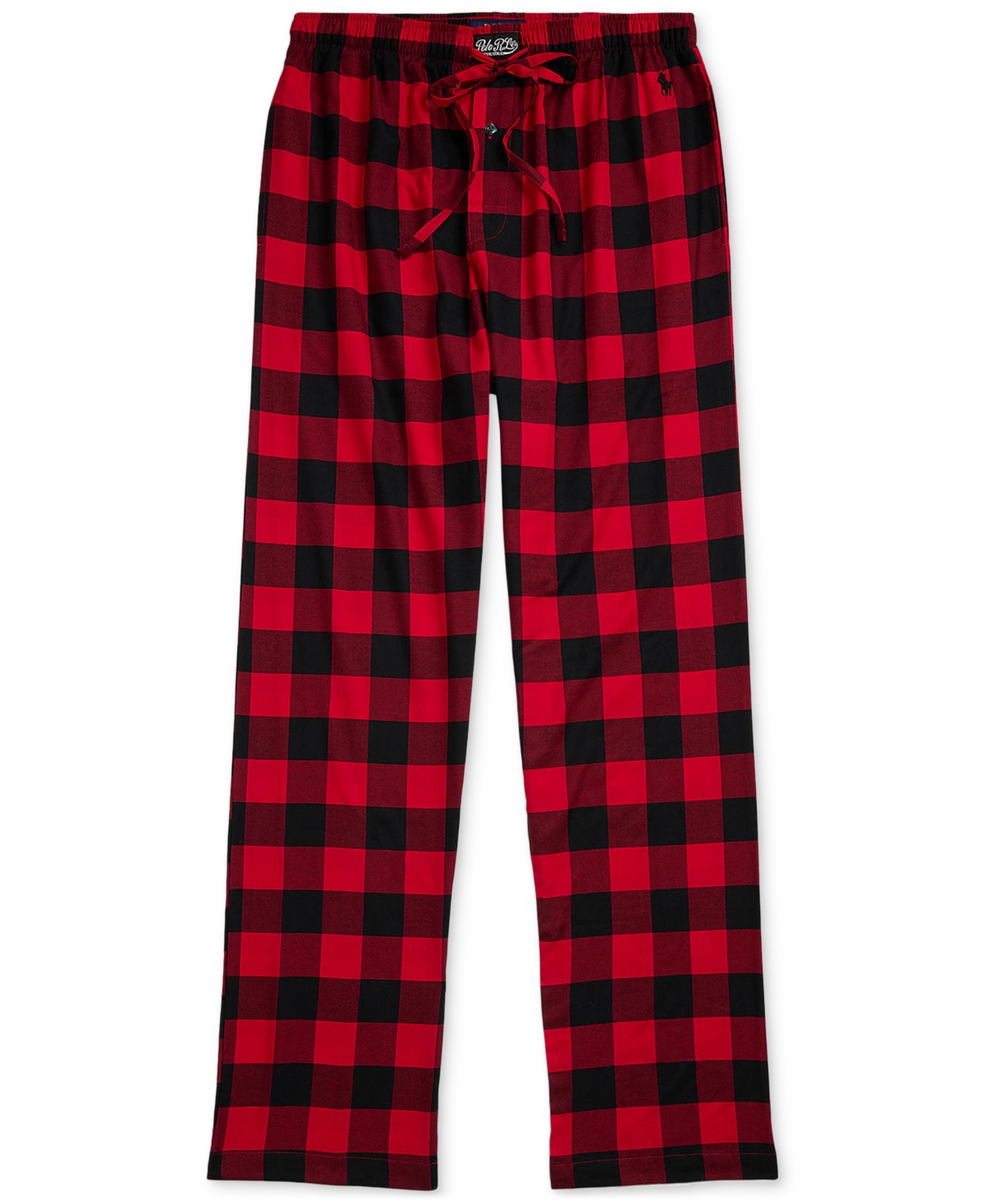 Polo Ralph Lauren Plaid Flannel Pajama Pant In Red Plaid