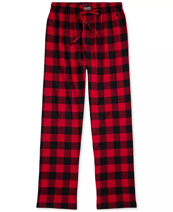 Men's Plaid Flannel Pajama Pants - thumbnail 4