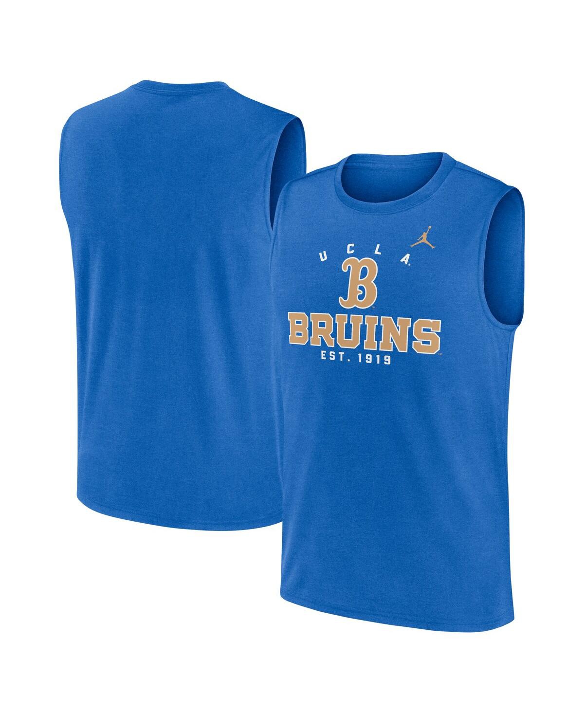 JORDAN MEN'S BLUE UCLA BRUINS PRIMETIME LEGEND LOCK UP PERFORMANCE MUSCLE TANK TOP 
