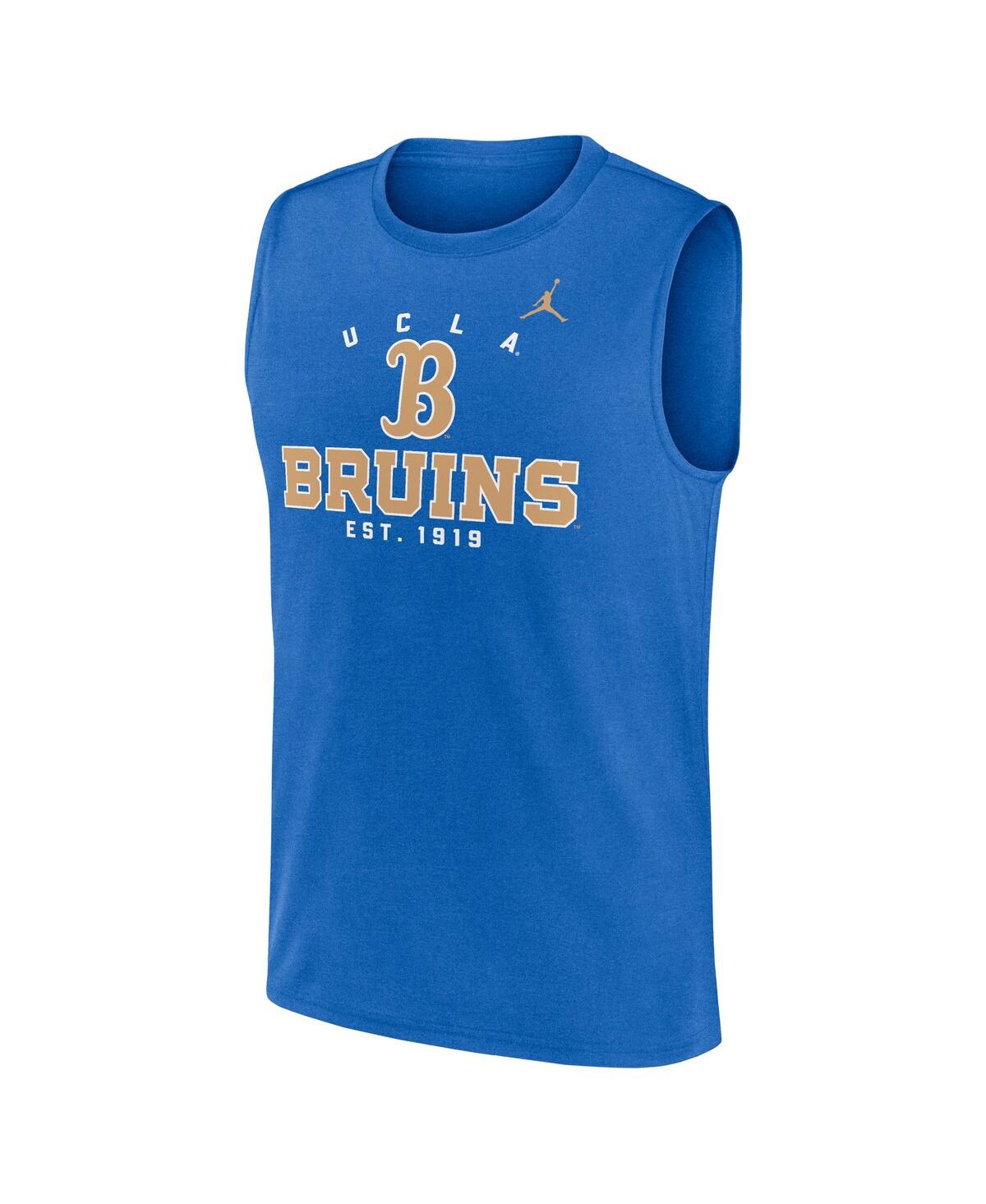 JORDAN MEN'S BLUE UCLA BRUINS PRIMETIME LEGEND LOCK UP PERFORMANCE MUSCLE TANK TOP 