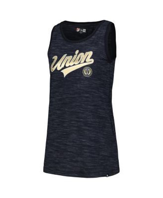 Women's Navy Philadelphia Union Athletic Cross Back Tank Top