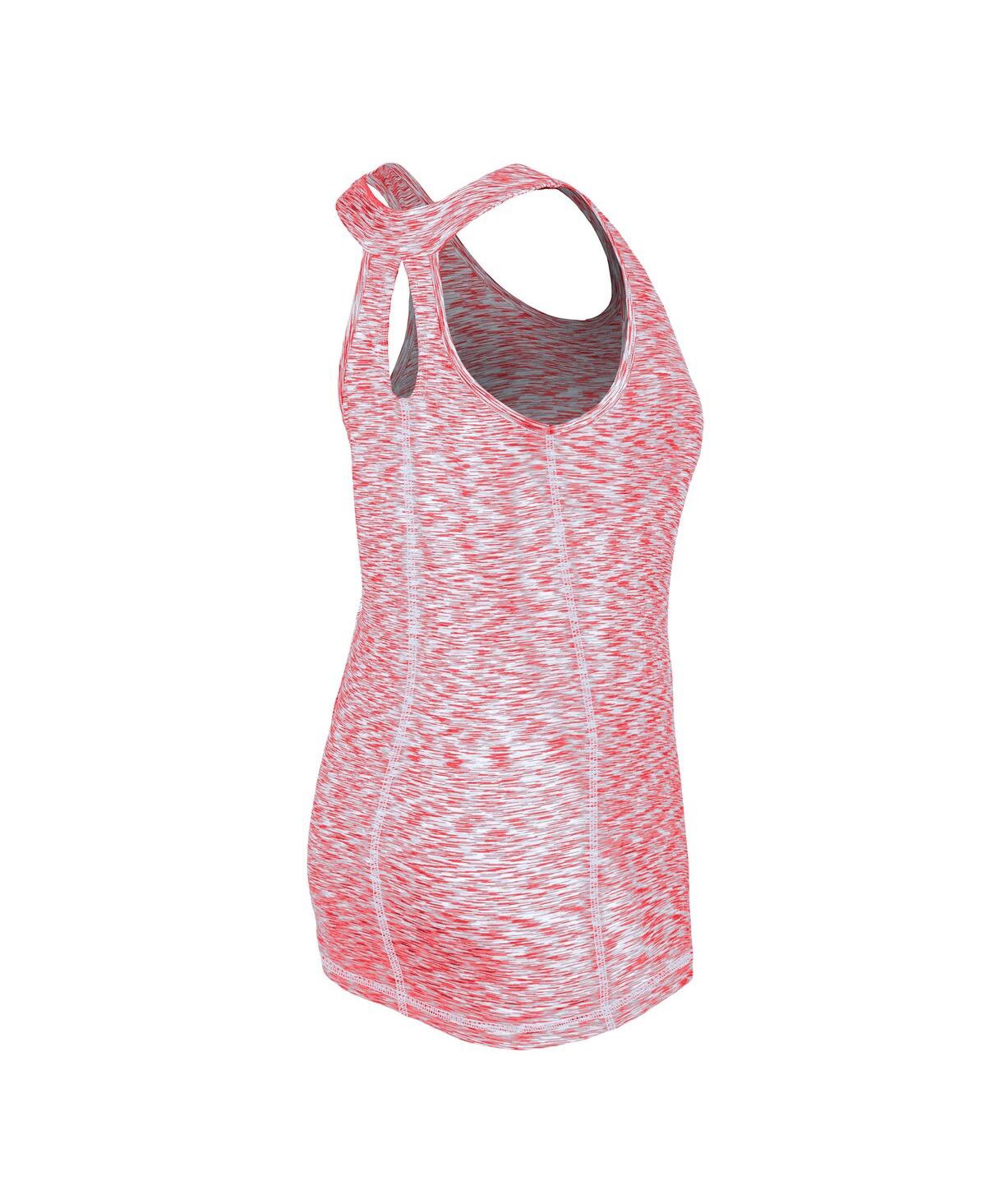 New Era Women'sPhiladelphia Phillies Space Dye Keyhole Back Tank Top - Red