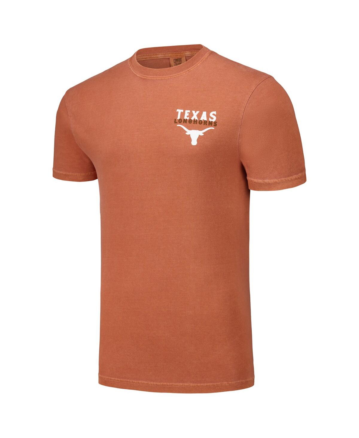 Image One Texas Orange Men's And Women's Texas Longhorns Hyper Local Longhorn Flag T-shirt In Orange
