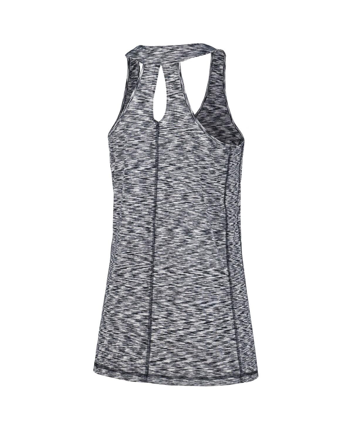 NEW ERA WOMEN'S NAVY MILWAUKEE BREWERS SPACE DYE KEYHOLE BACK TANK TOP 
