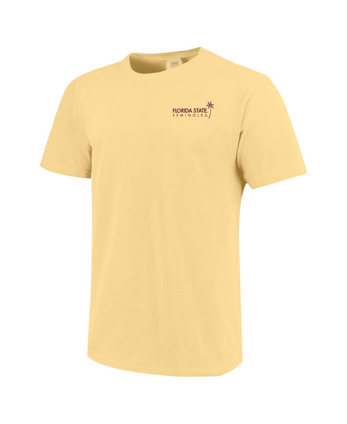 Image One Men's And Women's Gold Notre Dame Fighting Irish Scenic Comfort Colors T-shirt In Gold