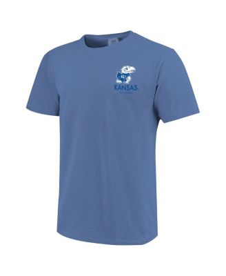 Men's and Women's Royal Kansas Jayhawks Scenic Comfort Colors T-Shirt