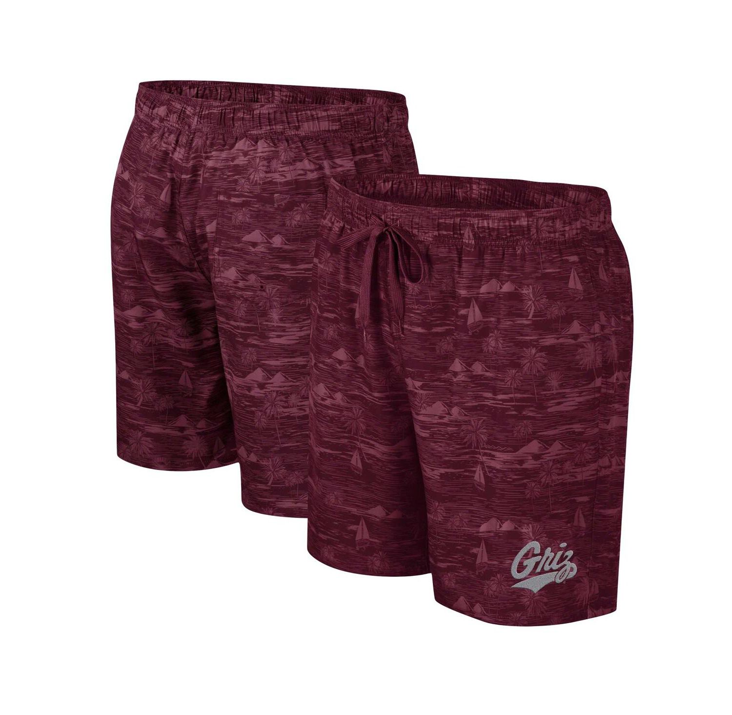 Men's Maroon Montana Grizzlies Ozark Swim Shorts
