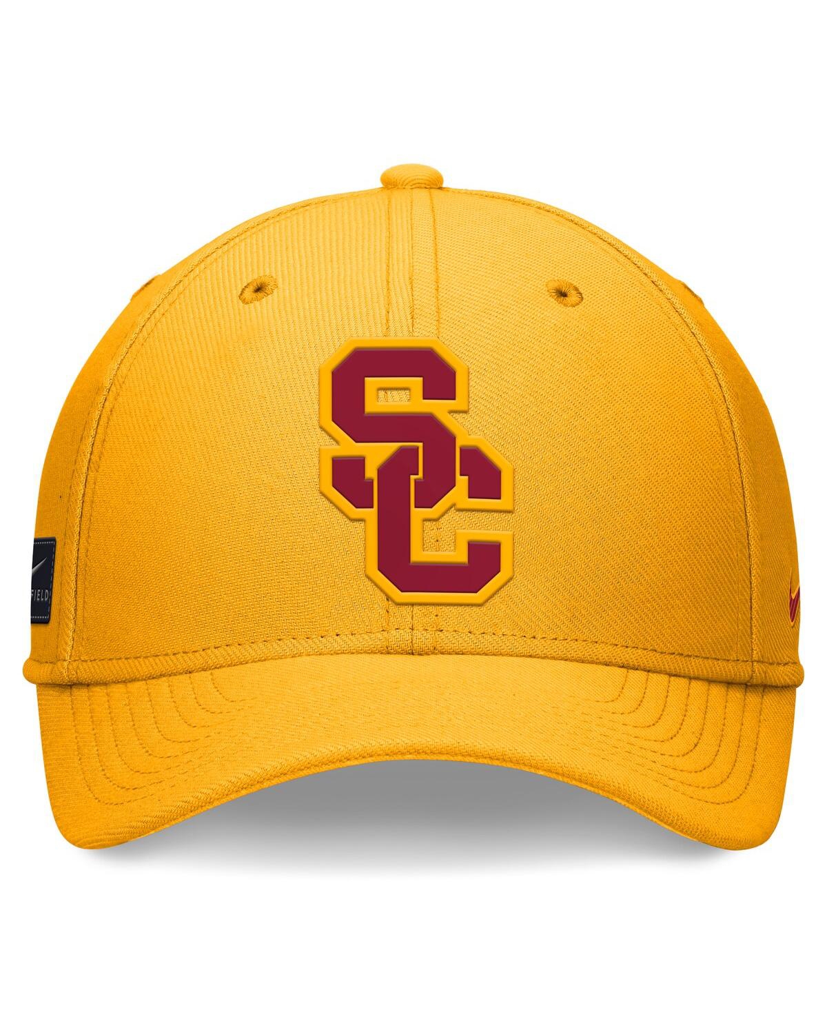 Nike Men's And Women's Gold Usc Trojans 2024 Sideline Rise Swoosh Flex Hat In Gold