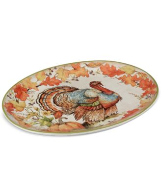 Autumn Breeze Oval Turkey Platter