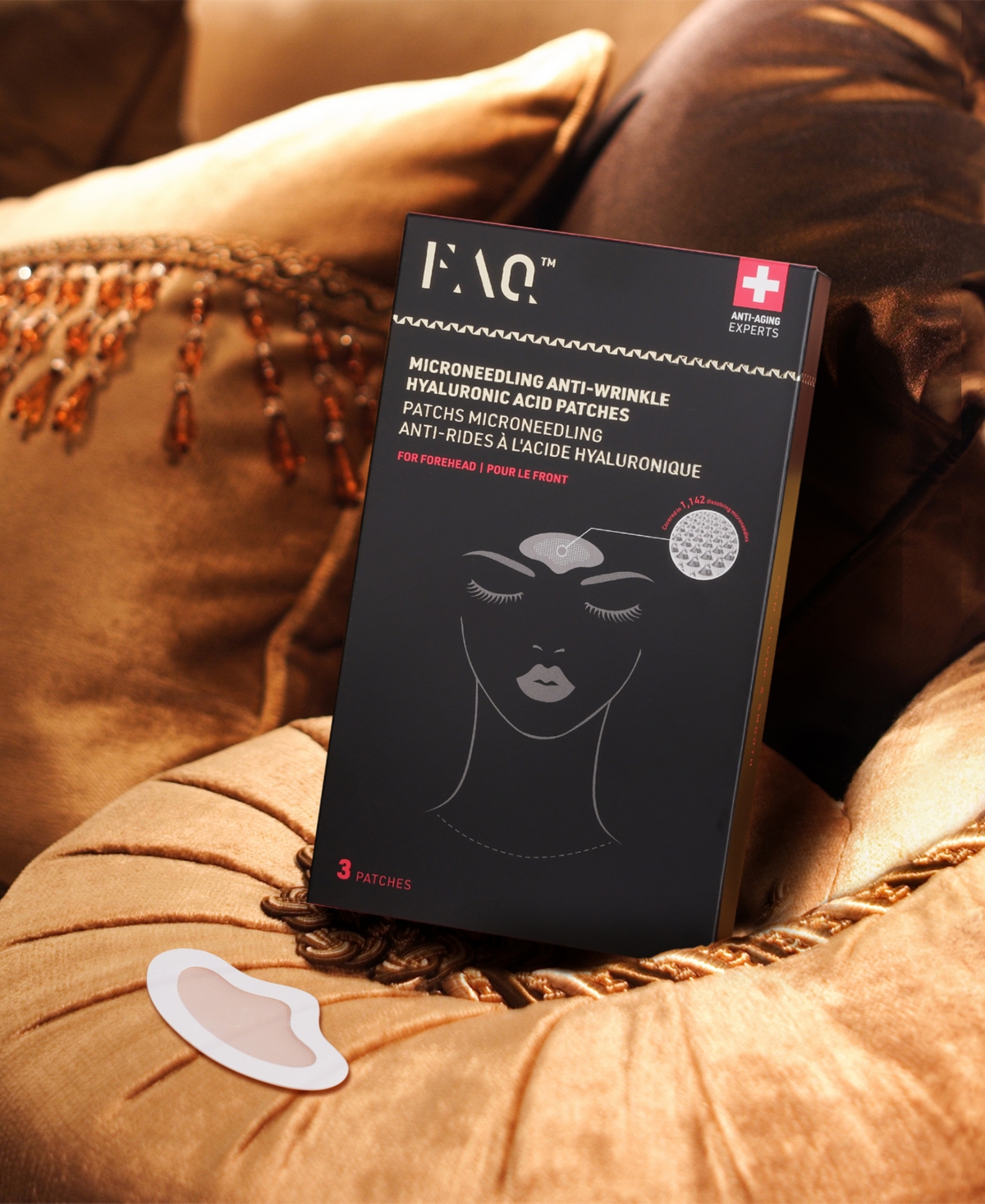 Foreo Faq Microneedling Anti-wrinkle Hyaluronic Acid Patches For Forehead 3 Patches In No Color