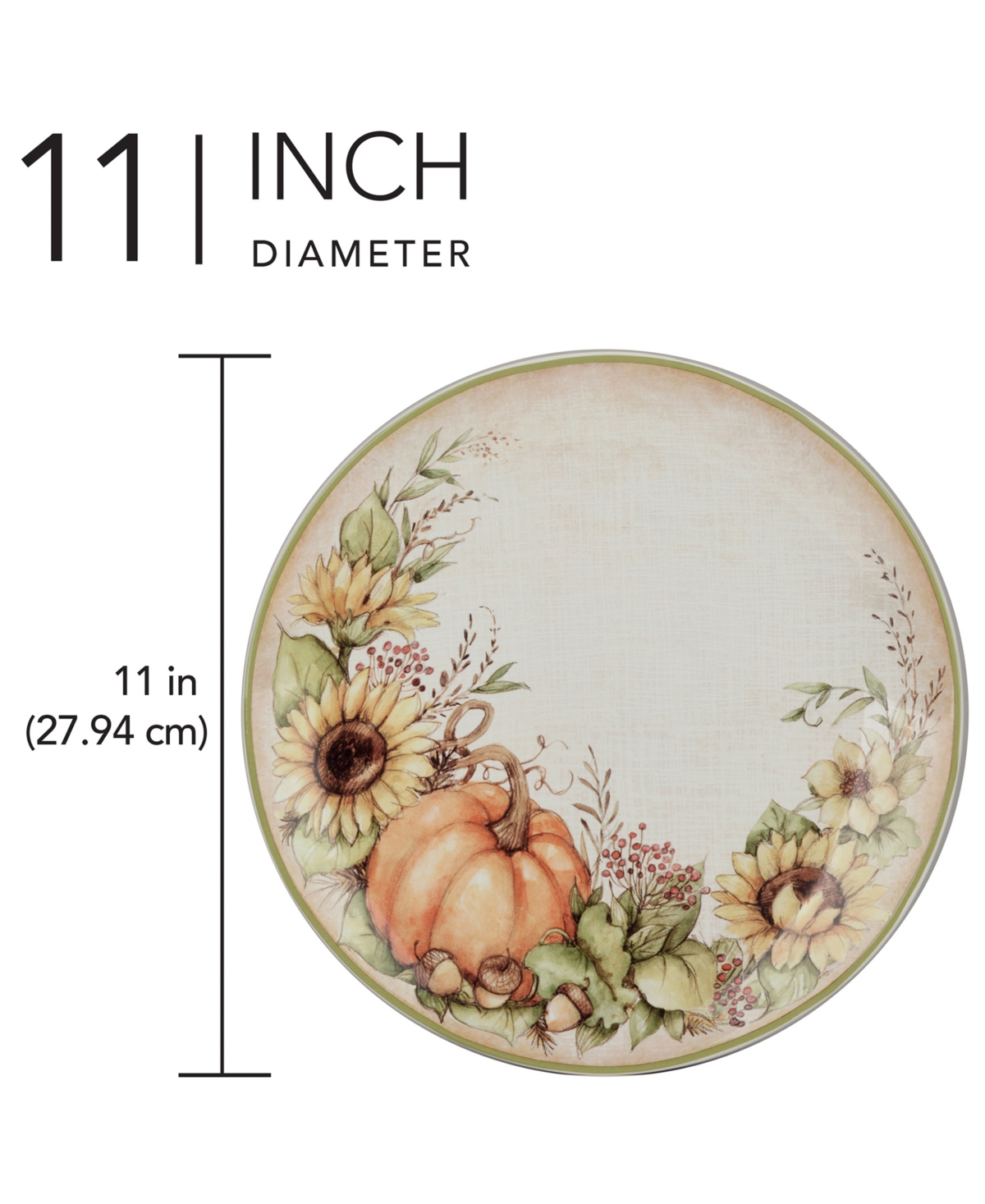 Certified International Autumn Breeze Set Of 4 Dinner Plates In Micscellan