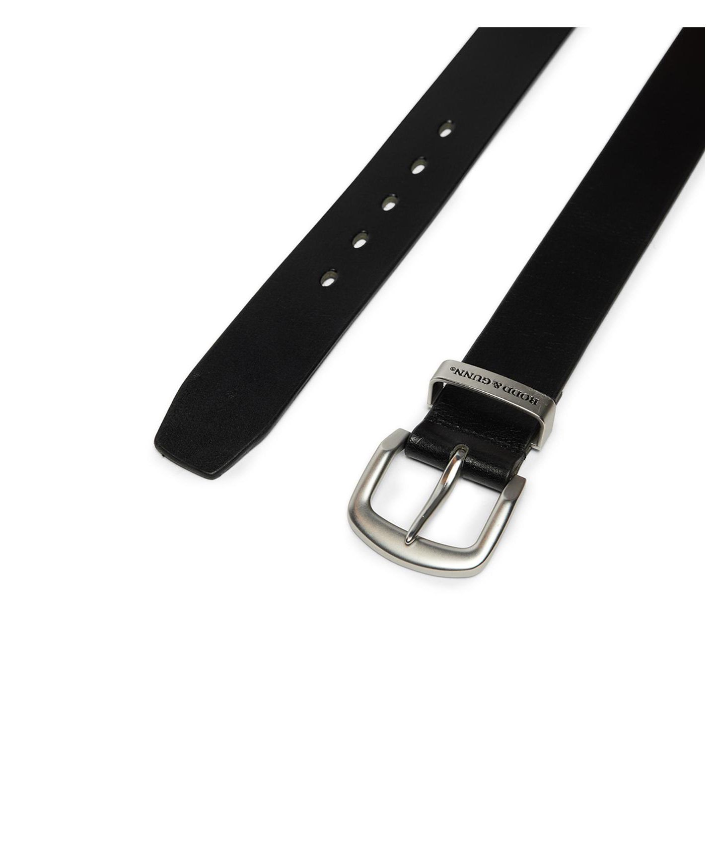 Мужской ремень Rodd & Gunn Farmlands Leather Belt, цвет: Чёрный — фото 3