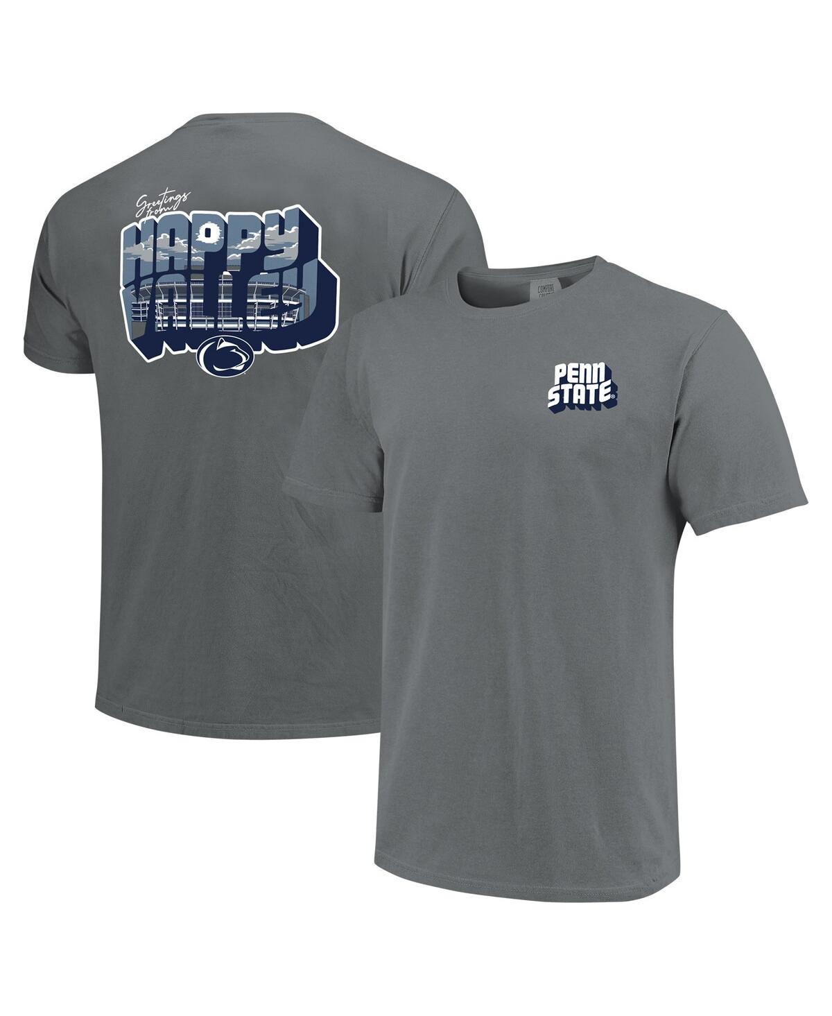 Image One Men's And Women's Charcoal Penn State Nittany Lions Hyper Local Welcome To Postcard T-shirt In Charcoal