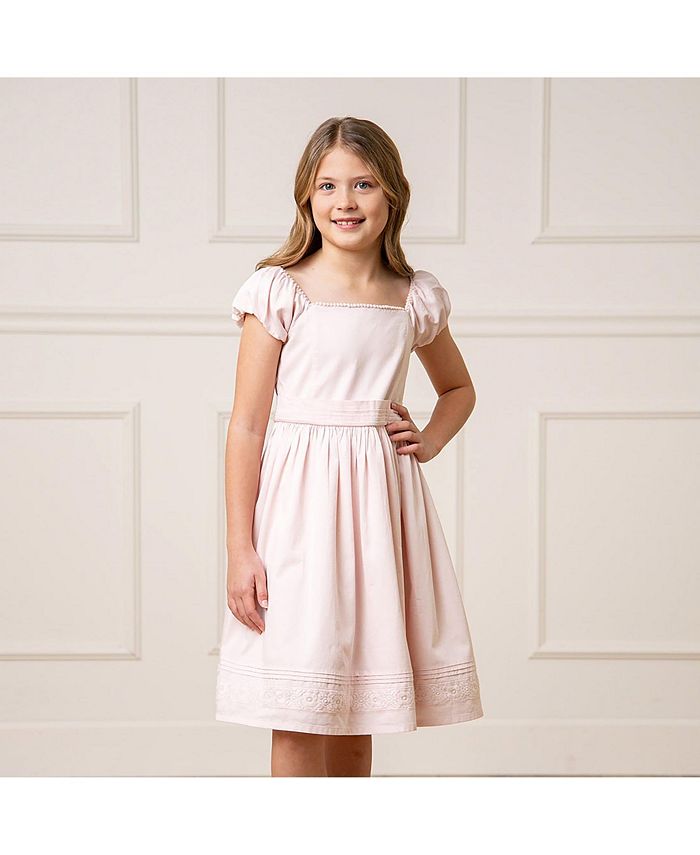 formal girls holiday dresses Kids Wear Hope & Henry Girls' Organic Cotton Party Dress – Special Occasion Dress With Back Zipper Film