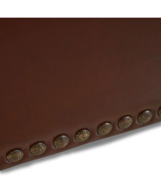 Baltimore Contemporary Tufted Storage Ottoman With Nailhead Trim