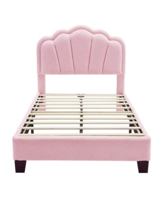 Streamdale Twin Upholstered Flower Bed with LED Headboard