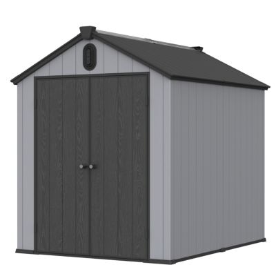 6x8FT Plastic Storage Shed Big Storage for Backyard and Garden