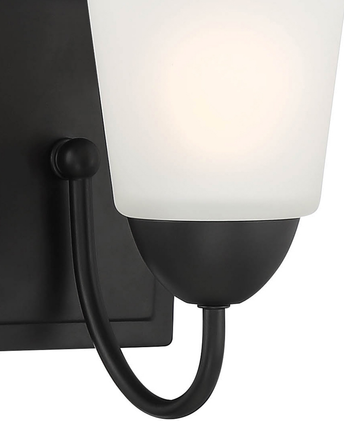 Designer's Fountain Bronson 5.25" Metal 1 Light Wall Sconce In Matte Black