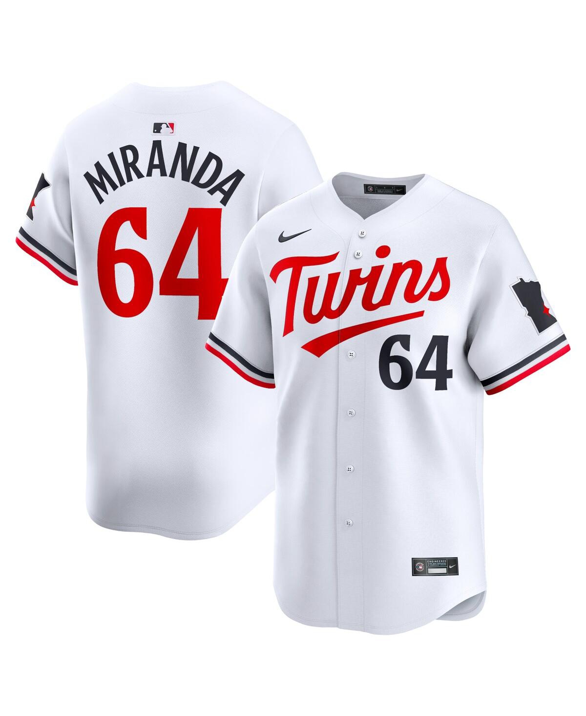 Nike Men's Jose MirandaMinnesota Twins Home Limited Player Jersey - White
