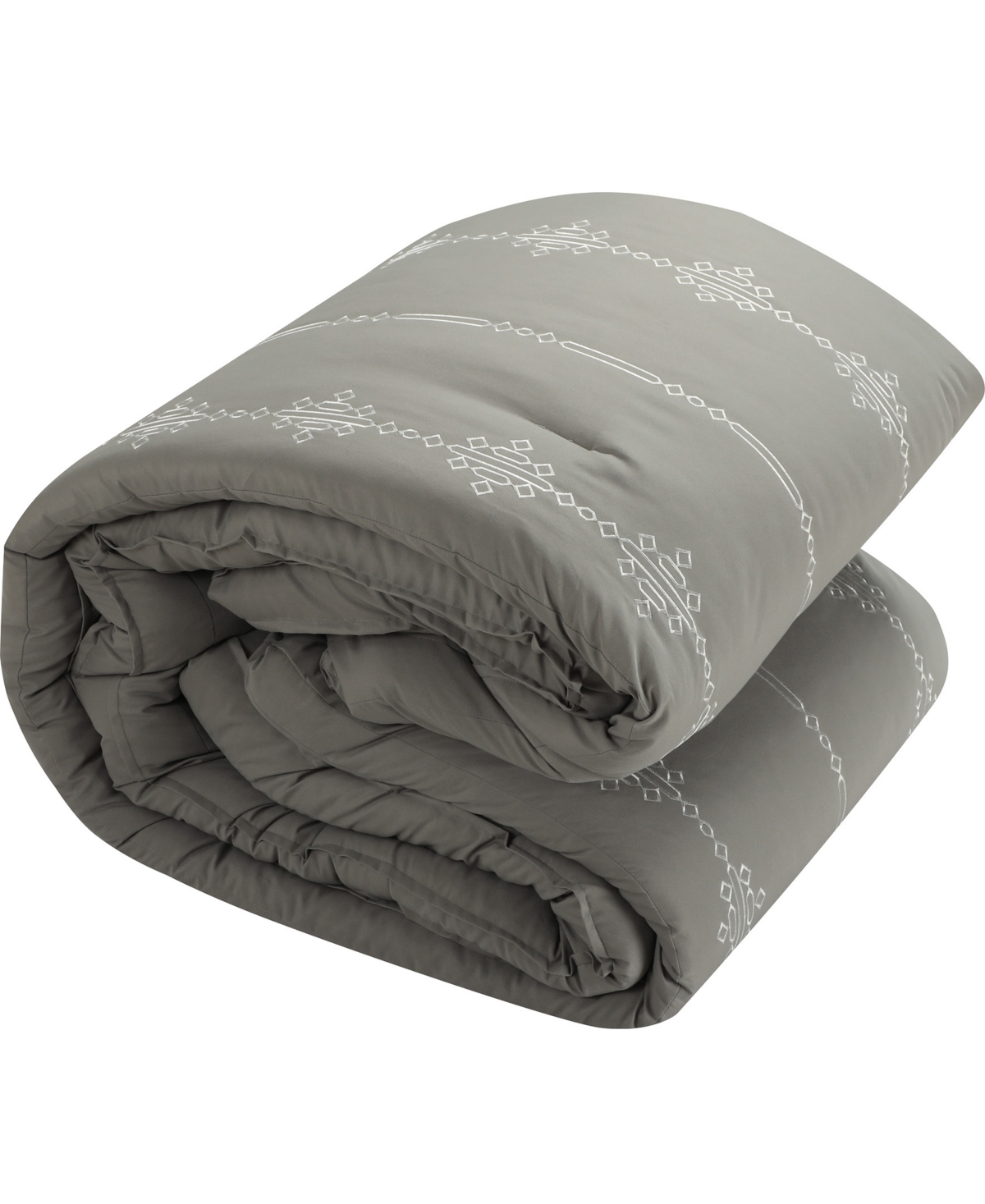 Closeout! Stratford Park Crocusveta Satin Embroidery 7-Pc. Comforter Set