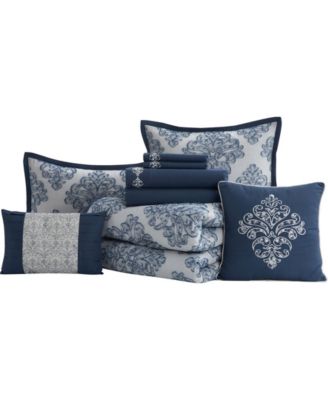 Lubava Clip Jacquard 10-Pc. Comforter Set, Queen