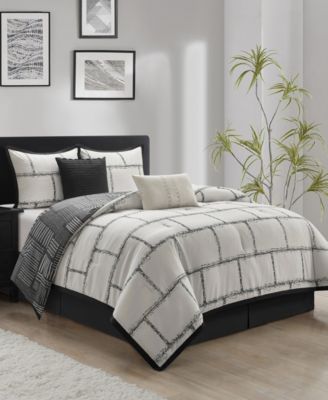 Stratford Park Brickridge Reversible Comforter Sets In Black