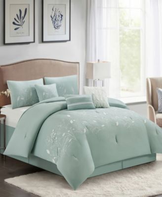 Safina Floral 7-Pc. Comforter Set, Queen