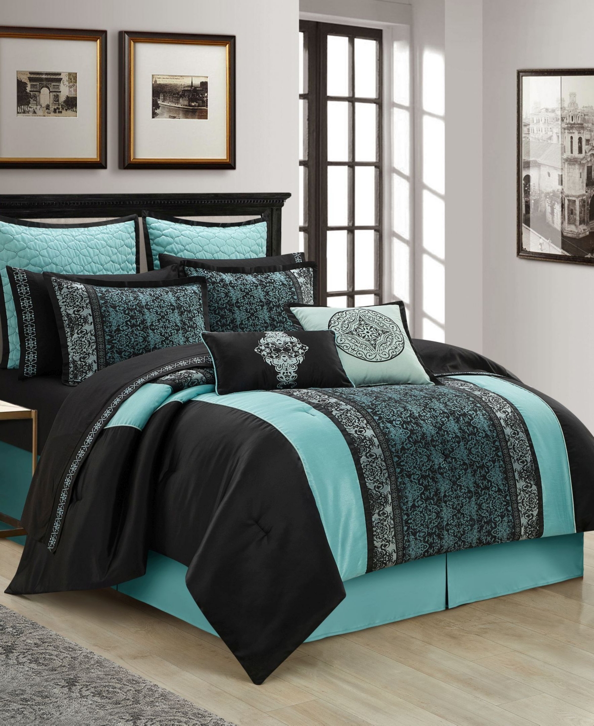 Stratford Park Arabesque 12-Pc. Comforter Set, Queen