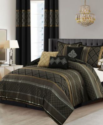 Tefia Geometric 9-Pc. Comforter Set, California King