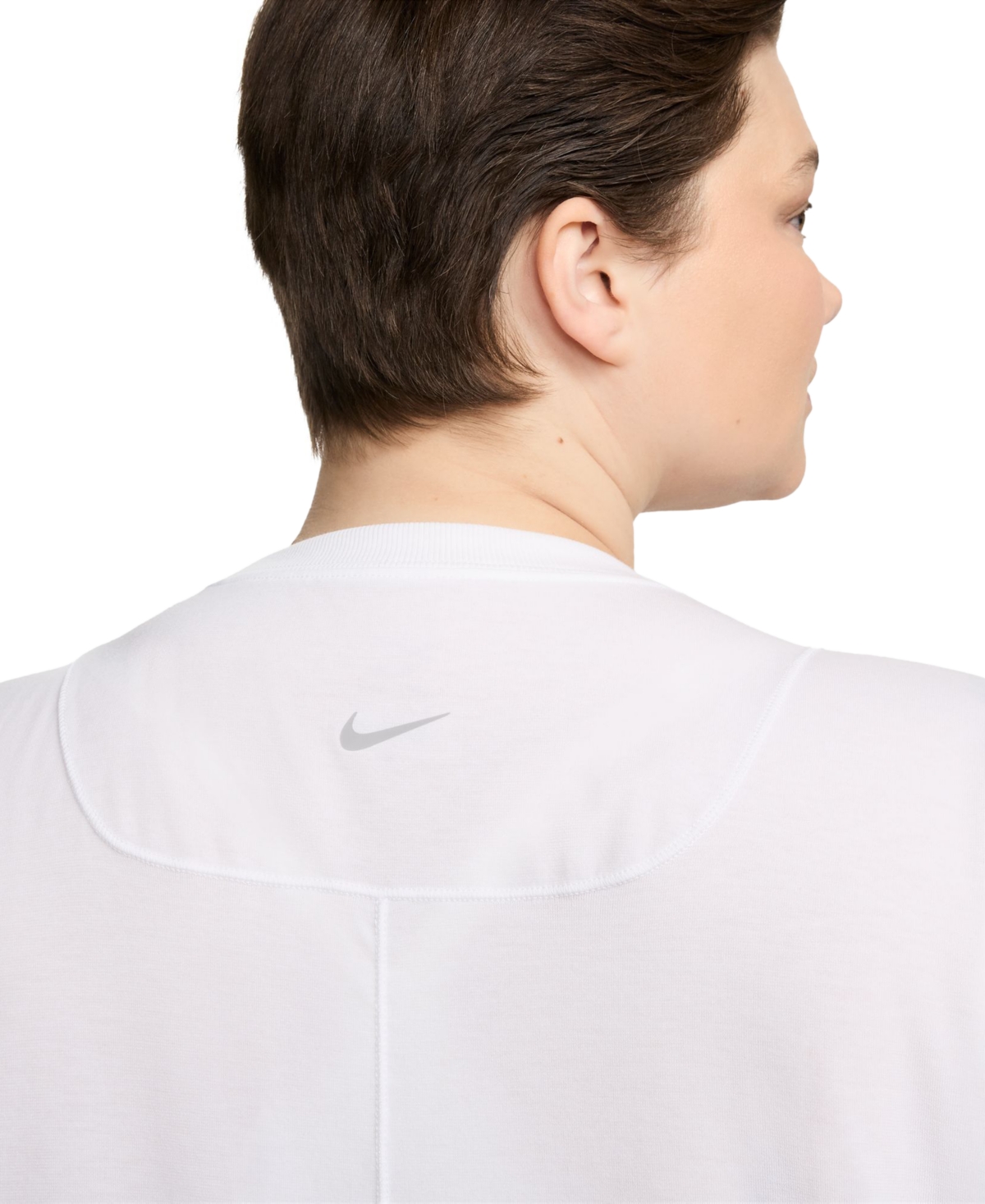 Nike Plus Size One Relaxed Dri-fit Shorts-Sleeve Top -black