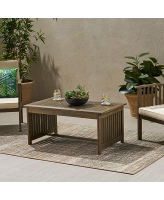 Streamdale Acacia Wood Coffee Table Outdoor Marvel For Decks And Patios