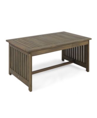 Streamdale Acacia Wood Coffee Table Outdoor Marvel For Decks And Patios