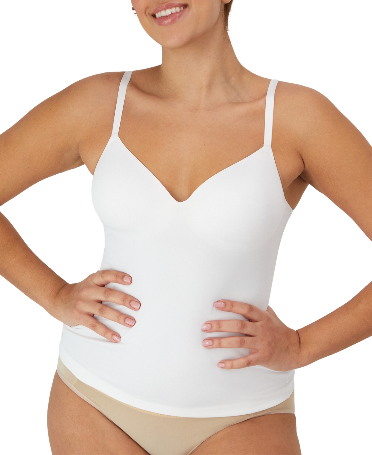 Women's Firm Control Tummy-Shaping Foam Camisole DMS130 - 100/White