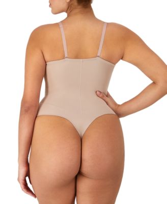 Women's Firm Control Tummy-Shaping Multiway Thong Bodysuit DMS131