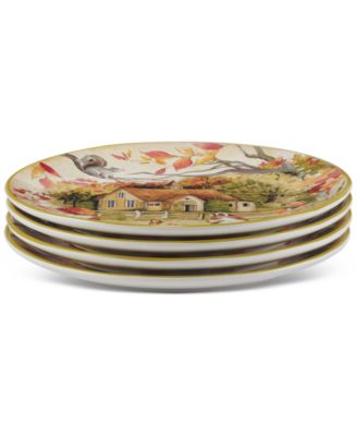 Woodland Critters Dinner Plates, Set of 4