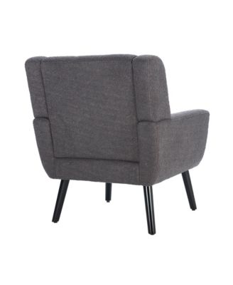 Fabric Accent Chair with Black Legs