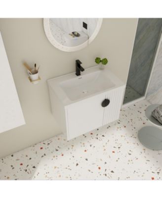 Vanity with Ceramic Sink and Soft-Close Doors