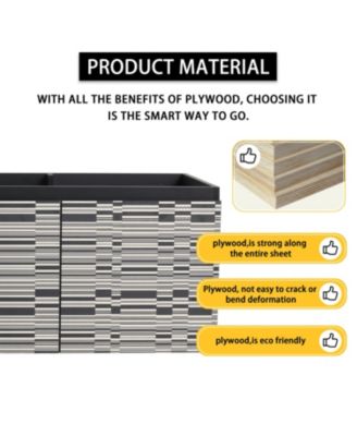 48'' Wall-Mounted Bathroom Vanity with Soft-Close Doors